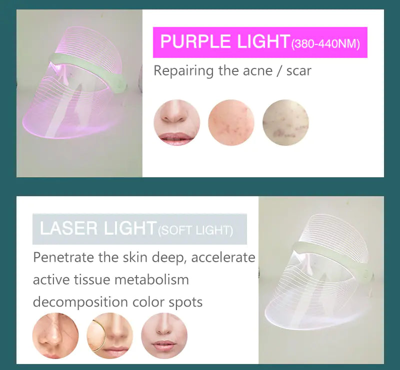 Mascarilla LED 7 colores — imagen 9