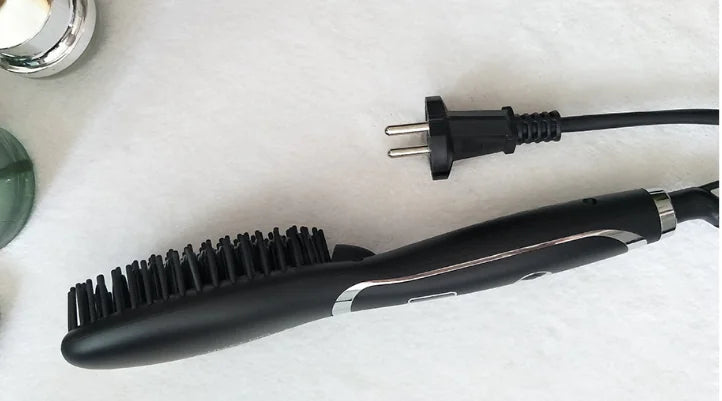 Cepillo Alisador LED con Pantalla de Temperatura