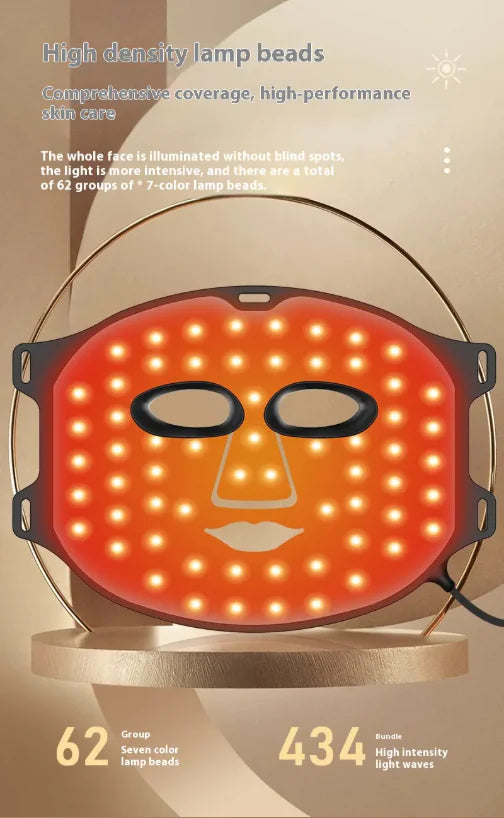 Mascarilla LED de Rostro y Cuello