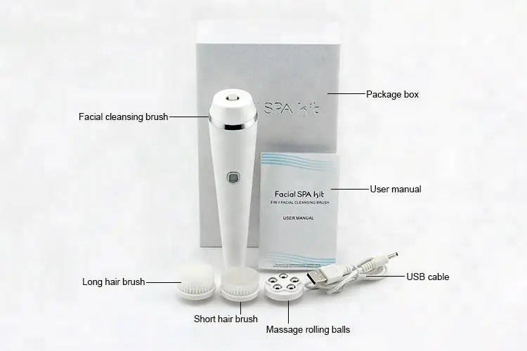 Cepillo Limpiador Facial 3 en 1