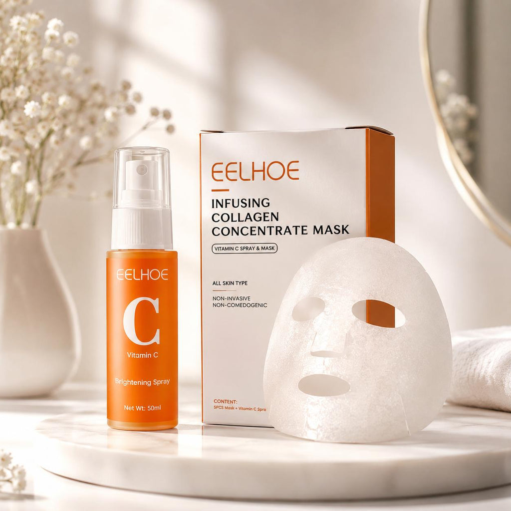 Mascarilla Concentrada de Colágeno EELHOE con Spray de Vitamina C