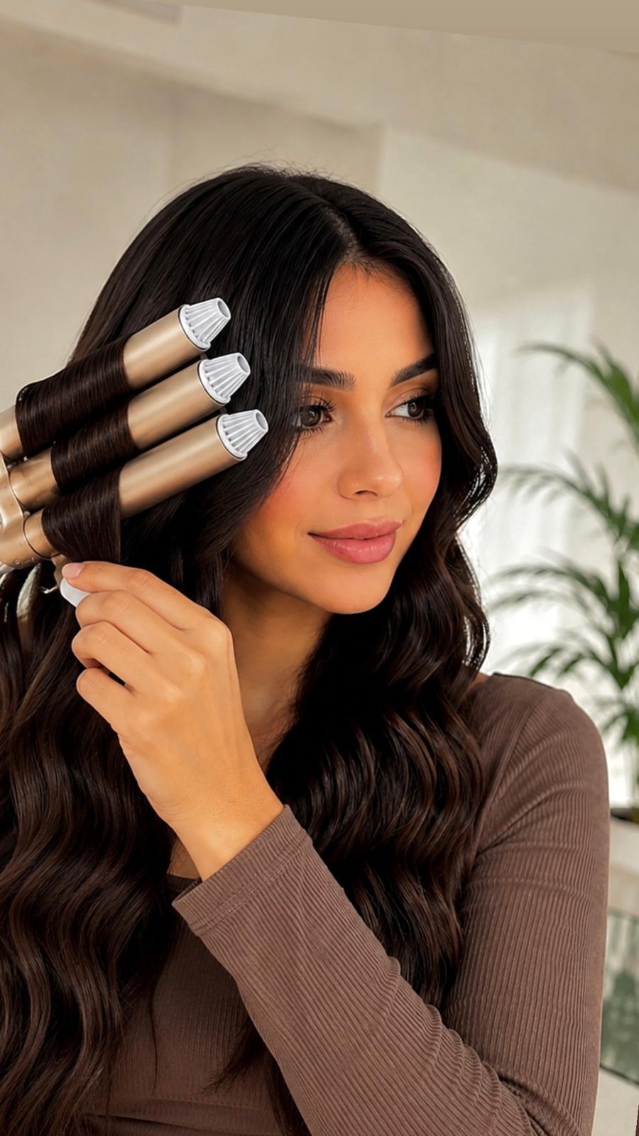 Rizador de 3 Barriles Ondas Grandes